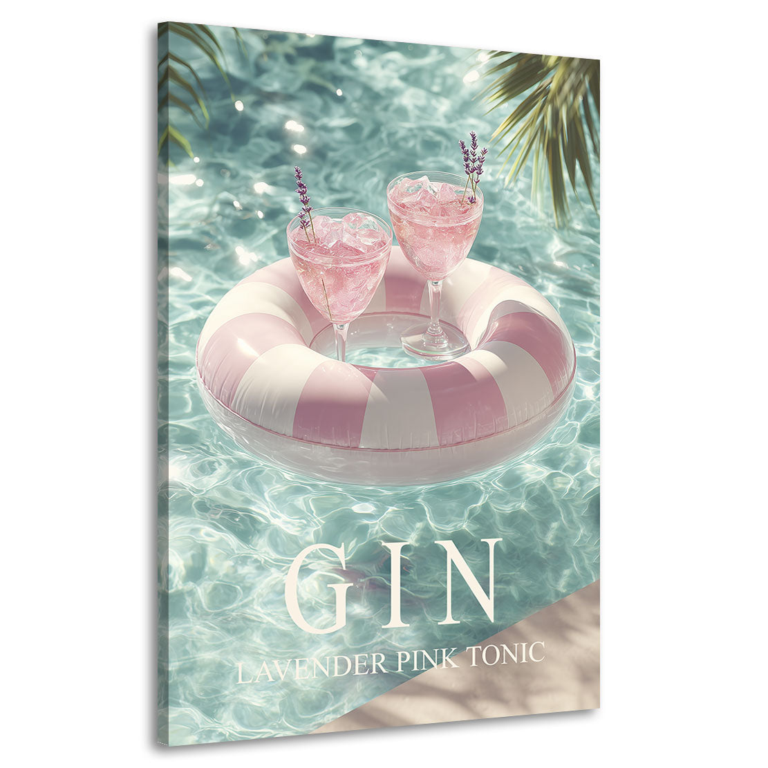 Gin Serenity Splash Wandbild