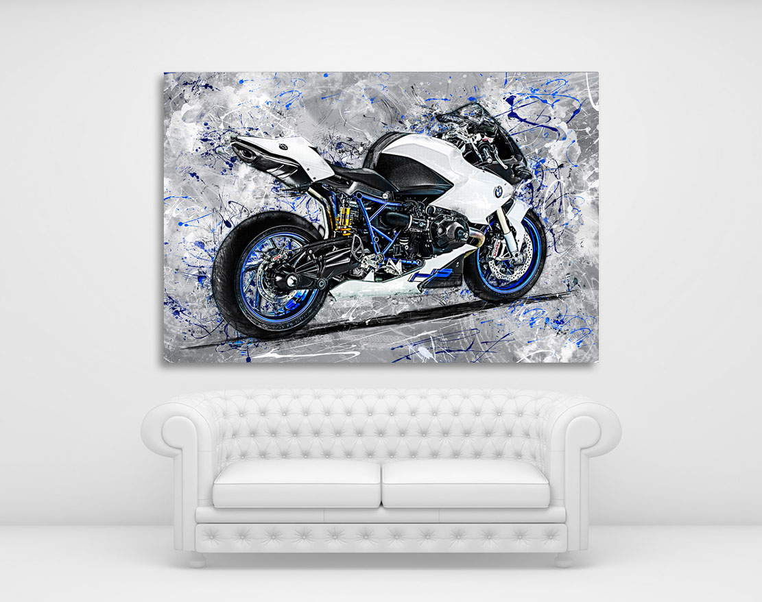 Wandbild Leinwandbild BMW HP2 Motorradbild