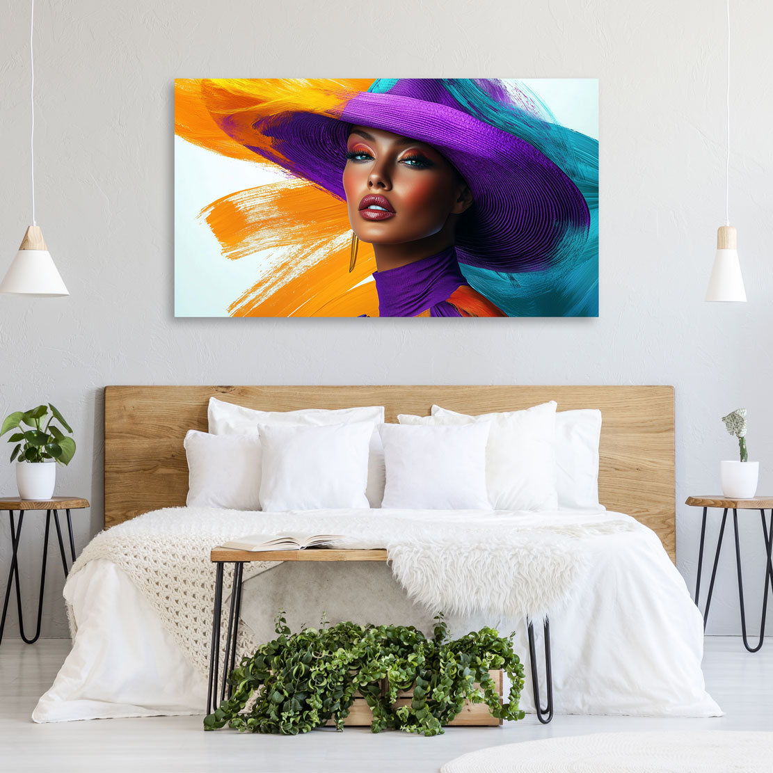 Muse of Chromatic Elegance Wandbild