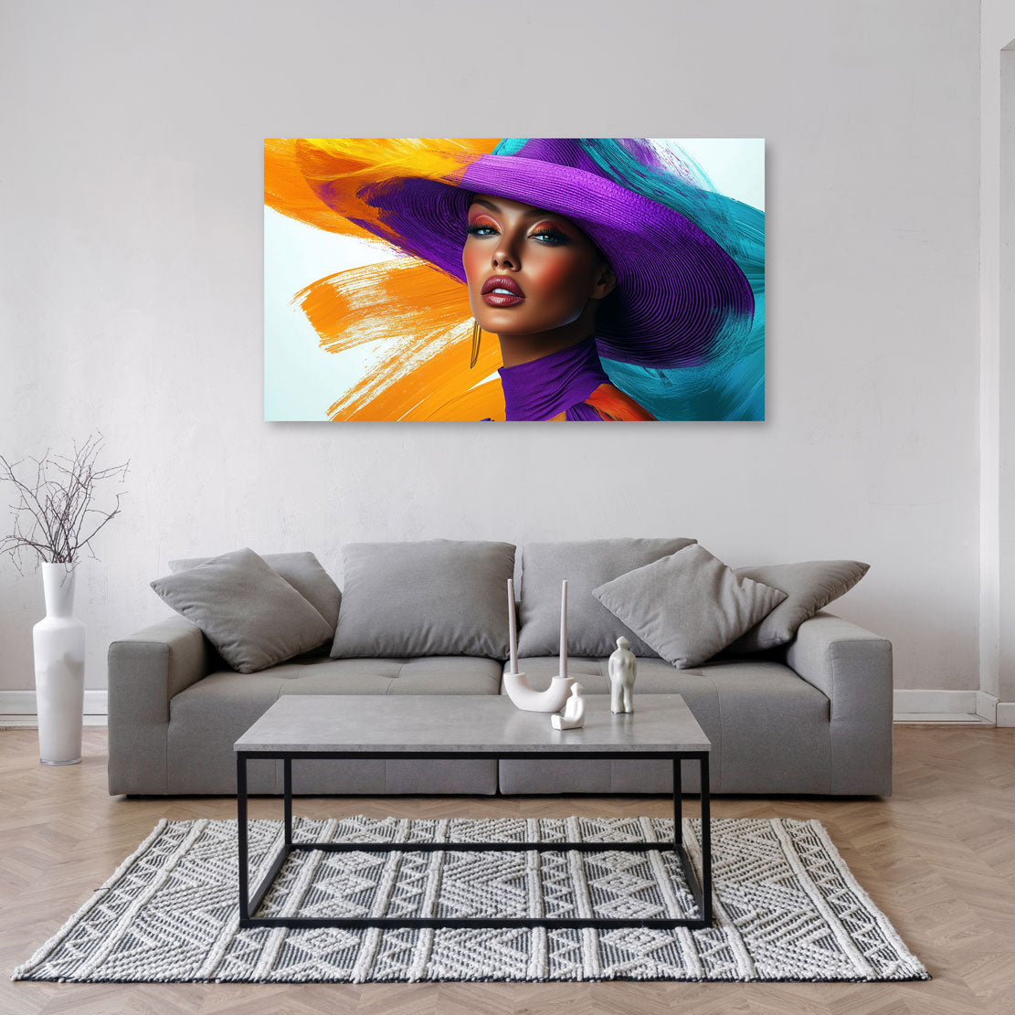 Muse of Chromatic Elegance Wandbild