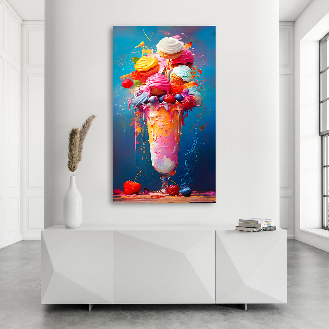 Leinwandbild Eis Abstrakt