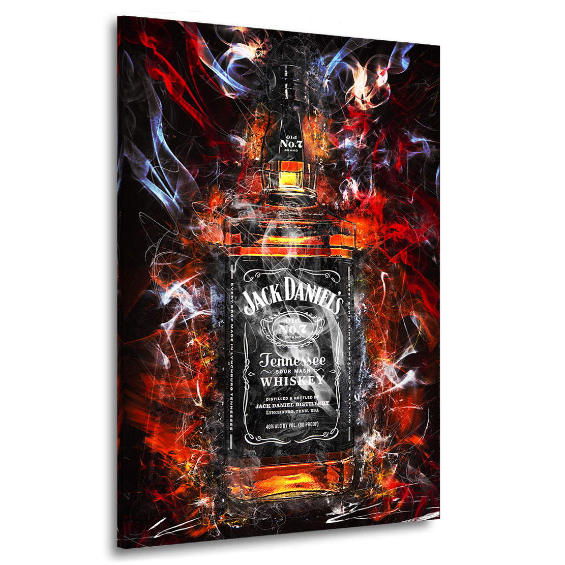 Wandbild Leinwandbild Jack Wihskey Abstrakt Style