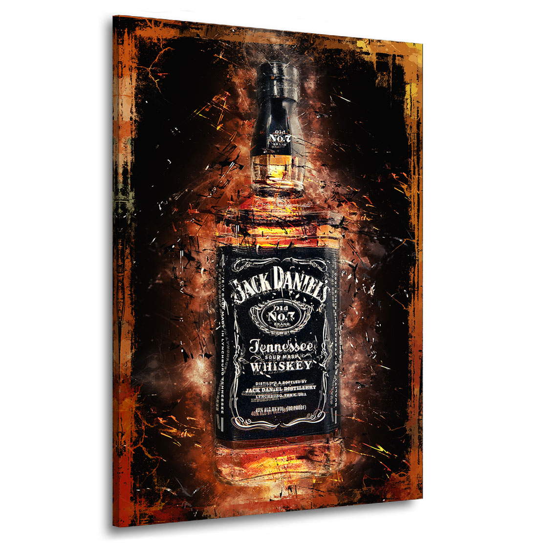 Wandbild Leinwandbild Jack Wihskey Modern Abstrakt