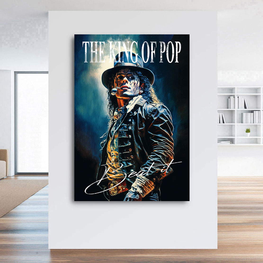 Leinwandbild Jackson King of Pop