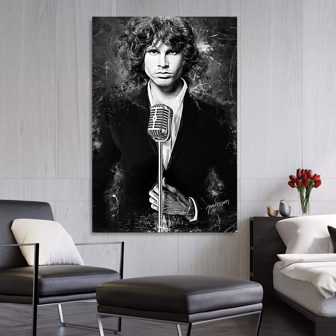 Wandbild Jim Morrison