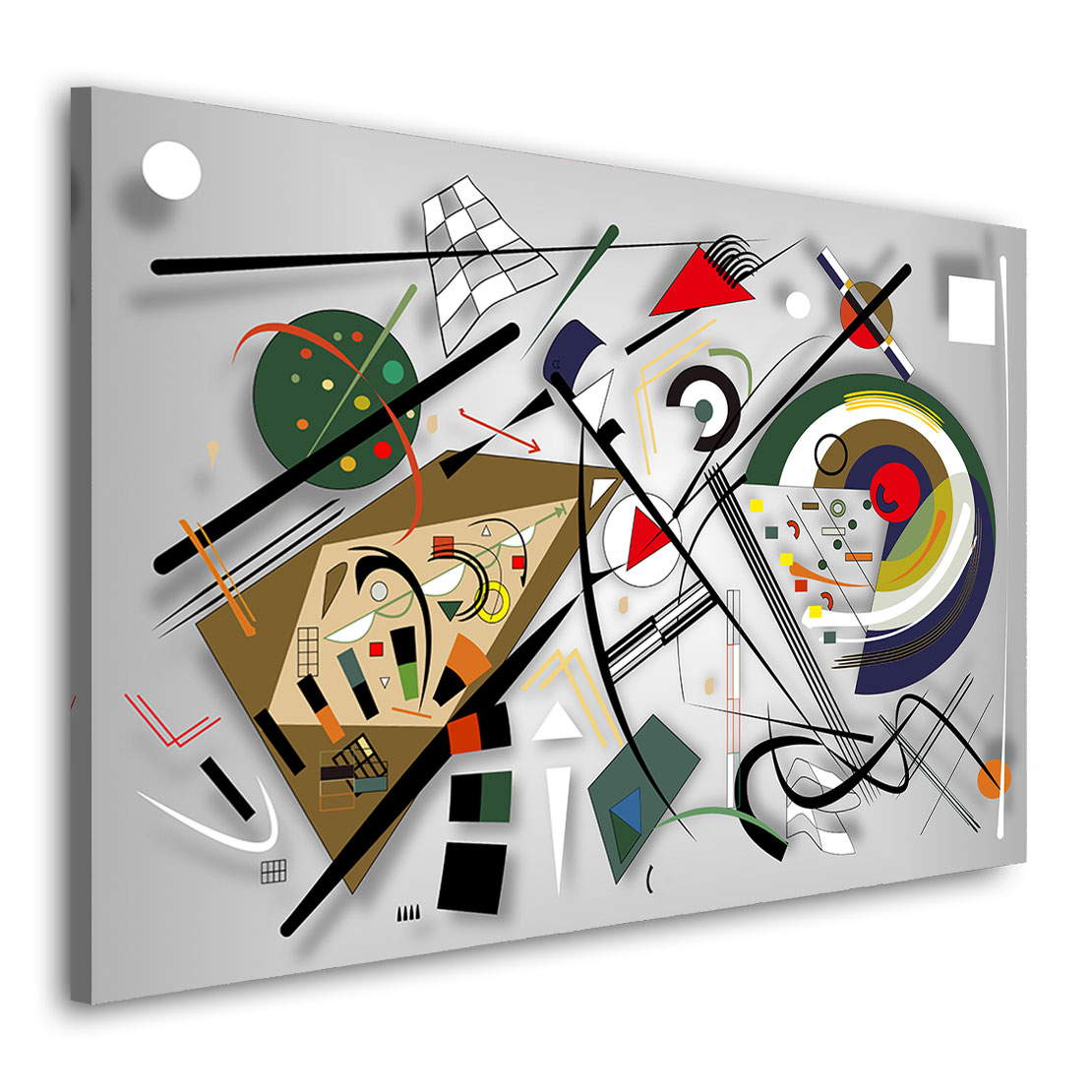 Wandbild Leinwandbild Kandinsky Grey Style