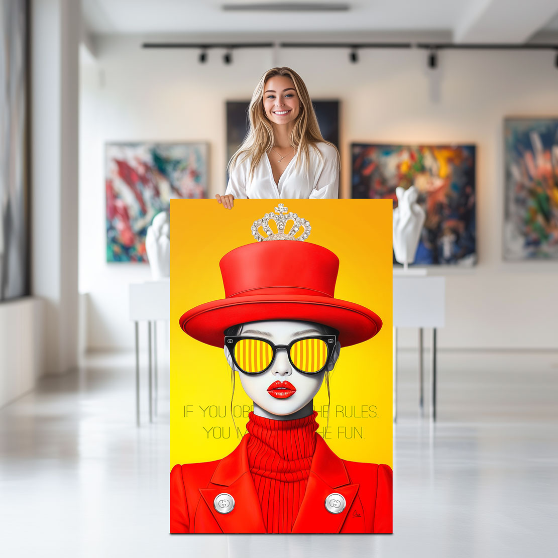 Princess No Rules Lifestyle Wandbild