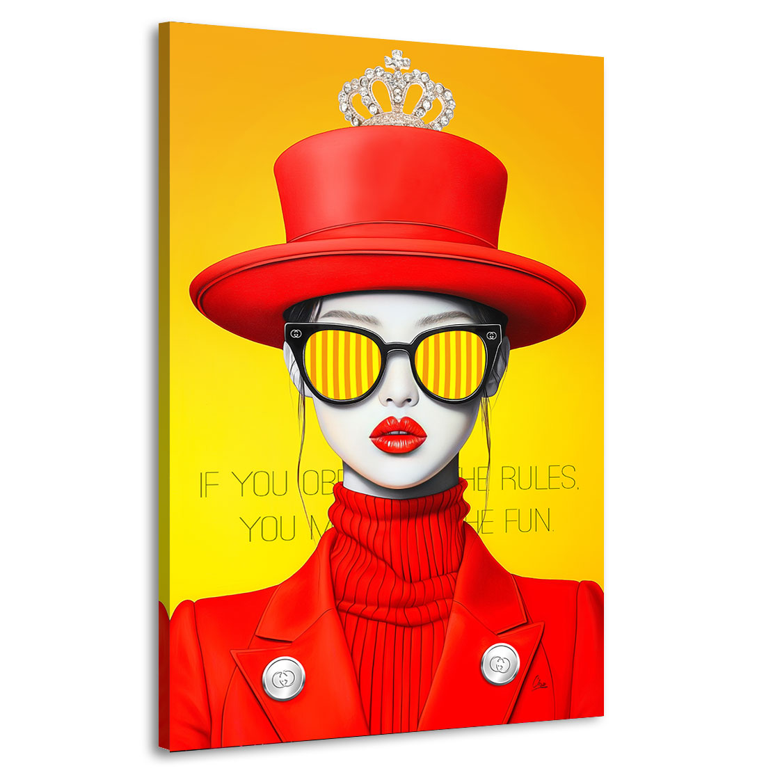 Princess No Rules Lifestyle Wandbild