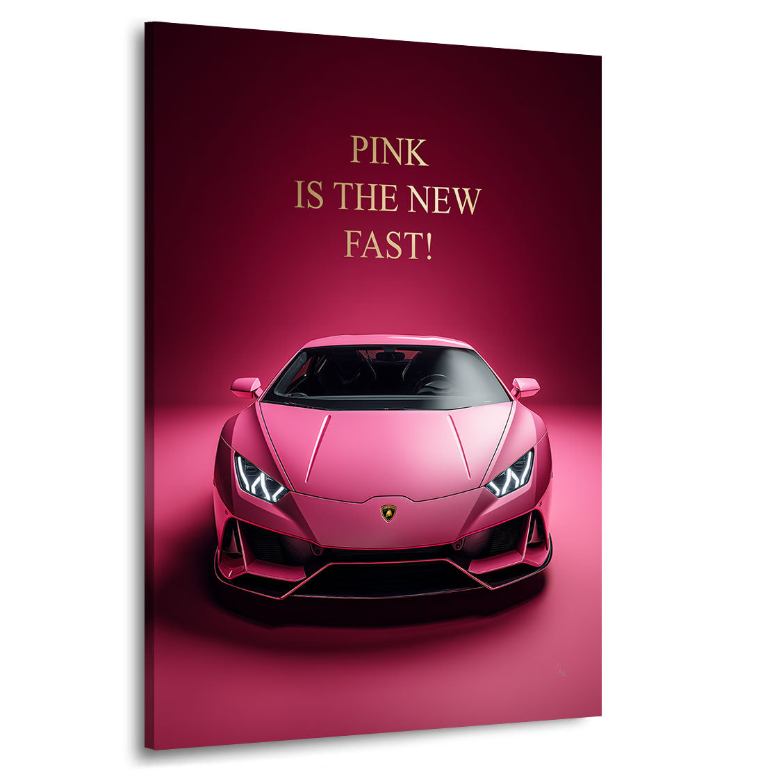 Rosa Speed Icon Wandbild
