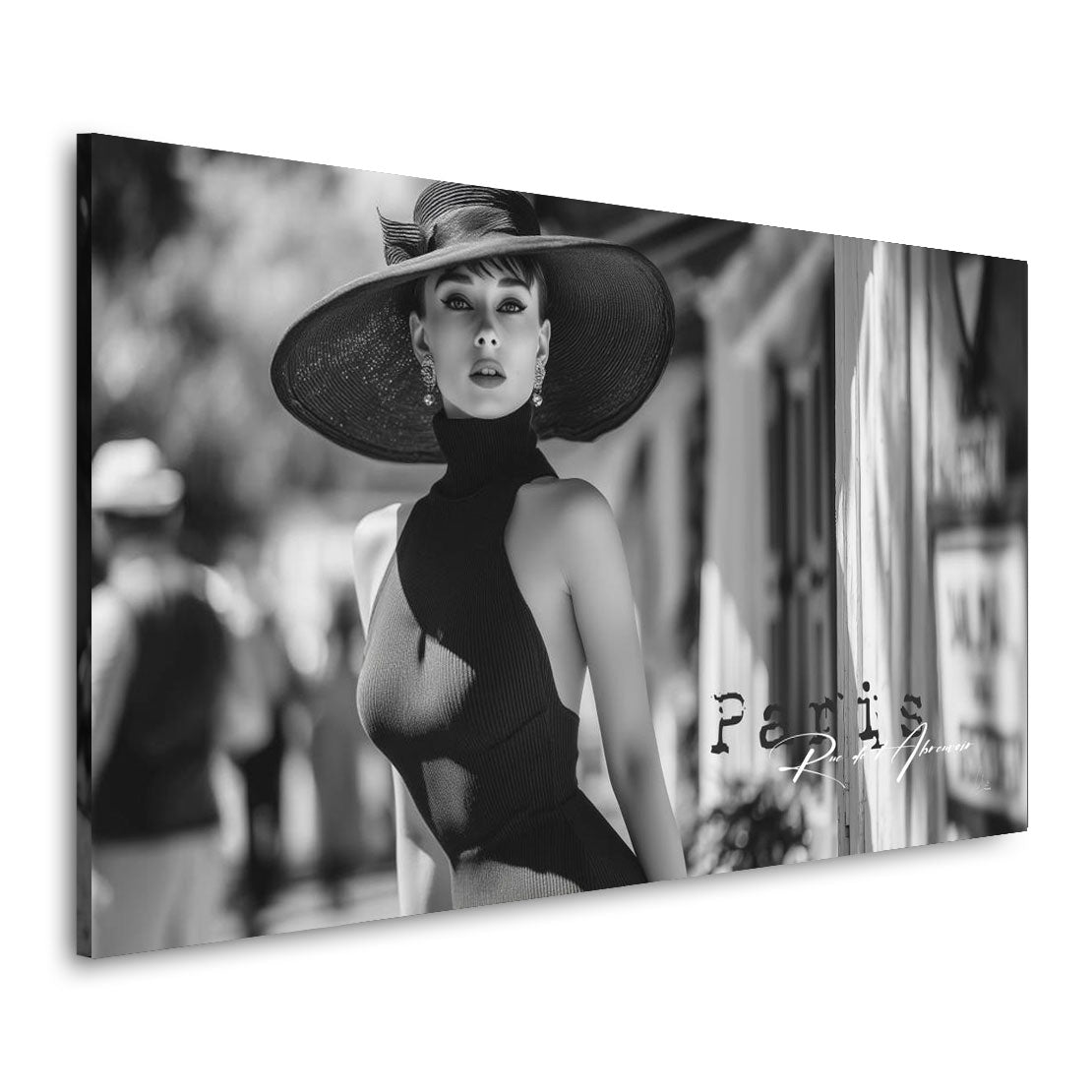 Audrey Hepburn Paris Couture Wandbild