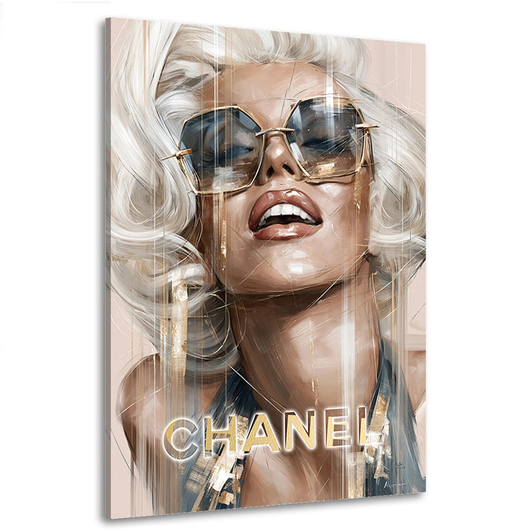 Marilyn Monroe Golden Shades Wandbild