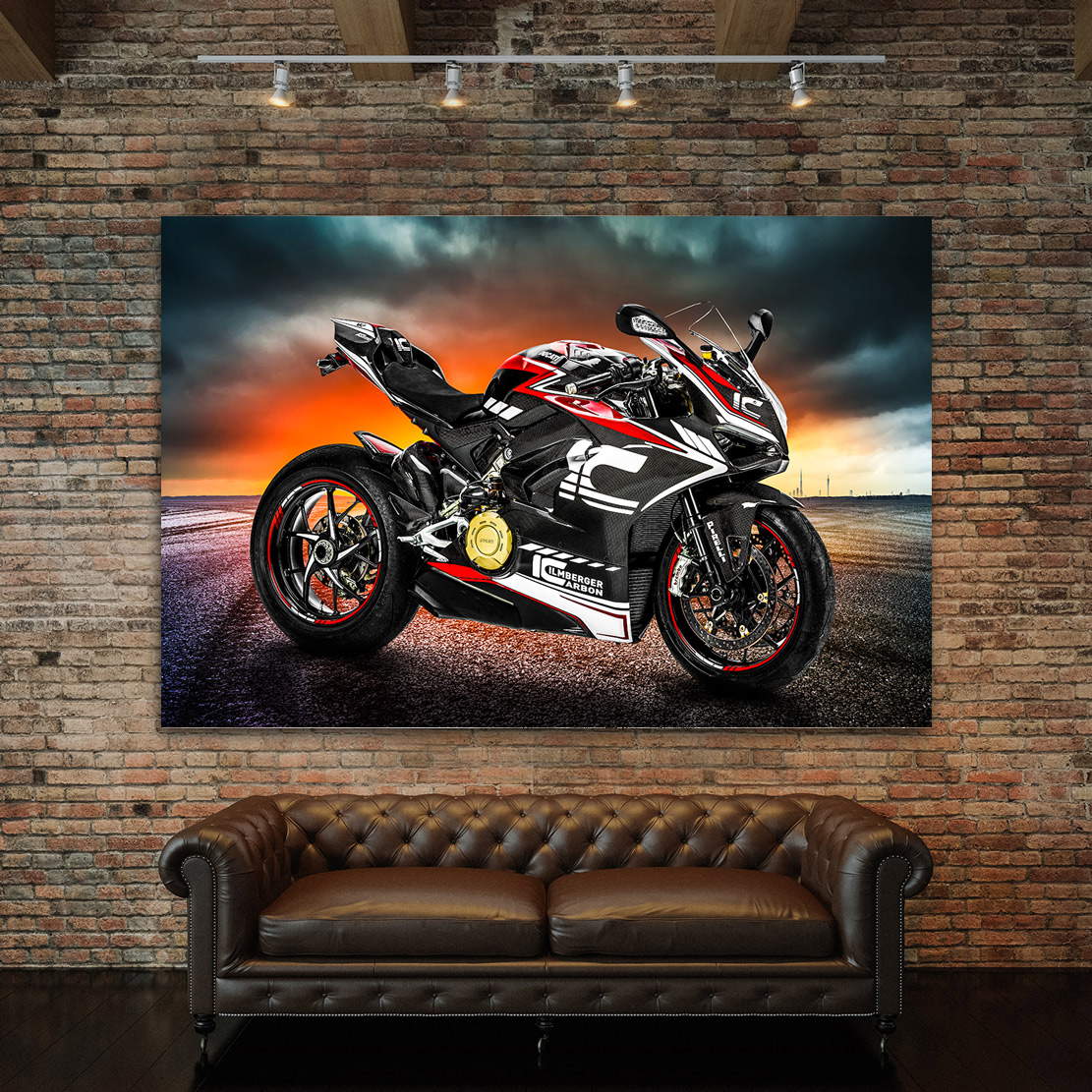 Wandbild Leinwandbild Ducati Panigale Ilmberger