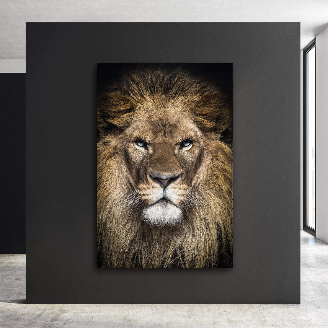 Wandbild Leinwandbild Löwe Portrait