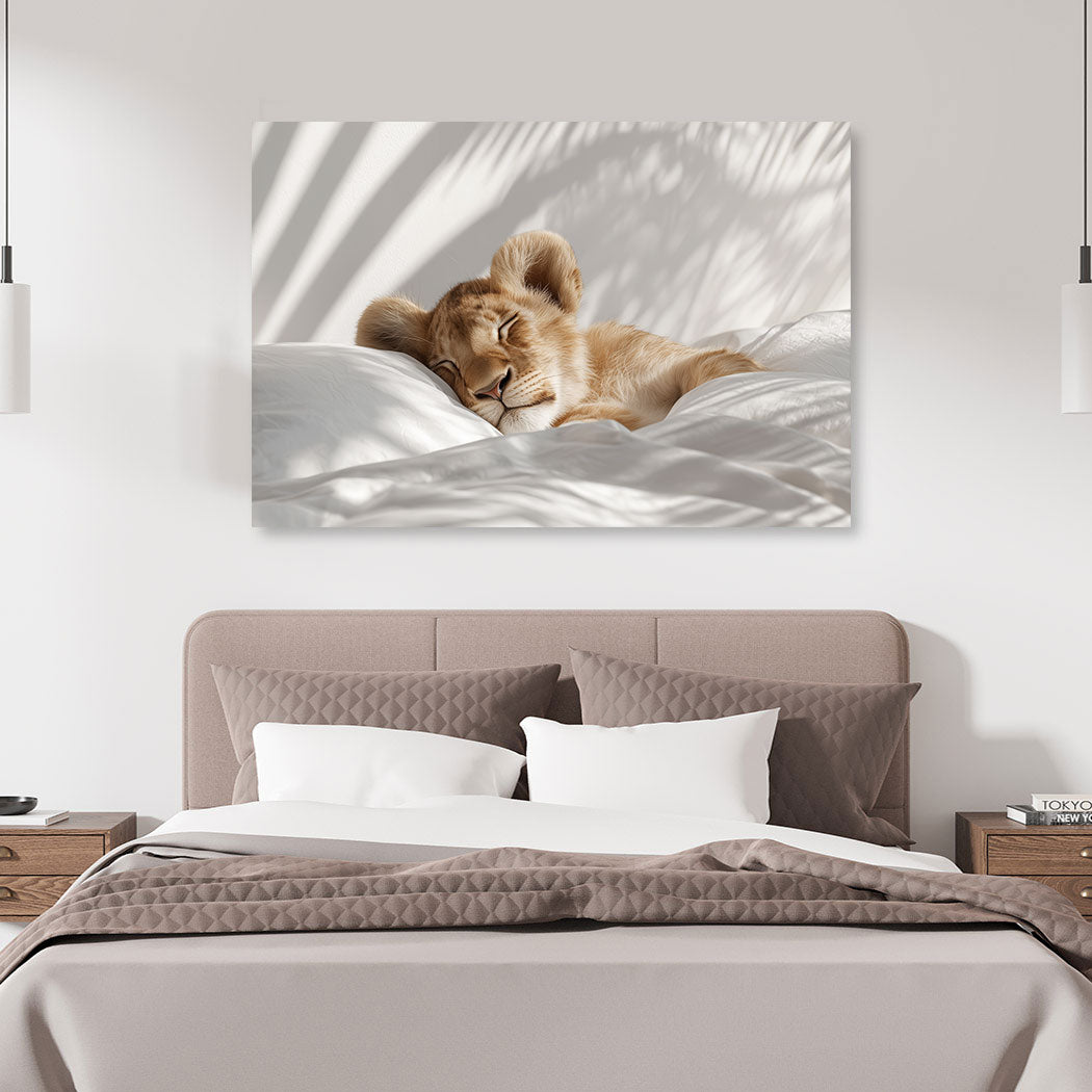 Sleeping Lion Wandbild
