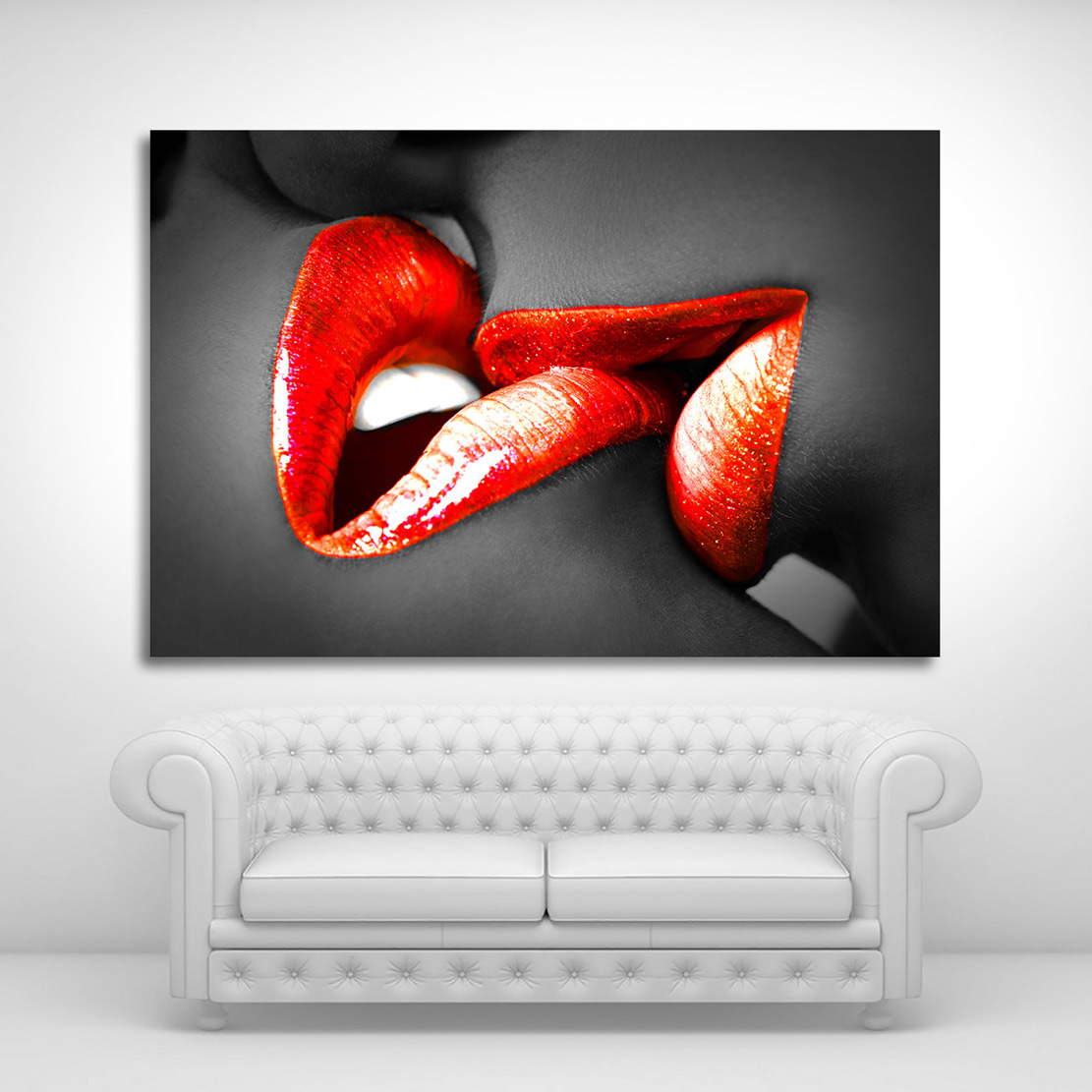 Wandbild Leinwandbild sensual Lips