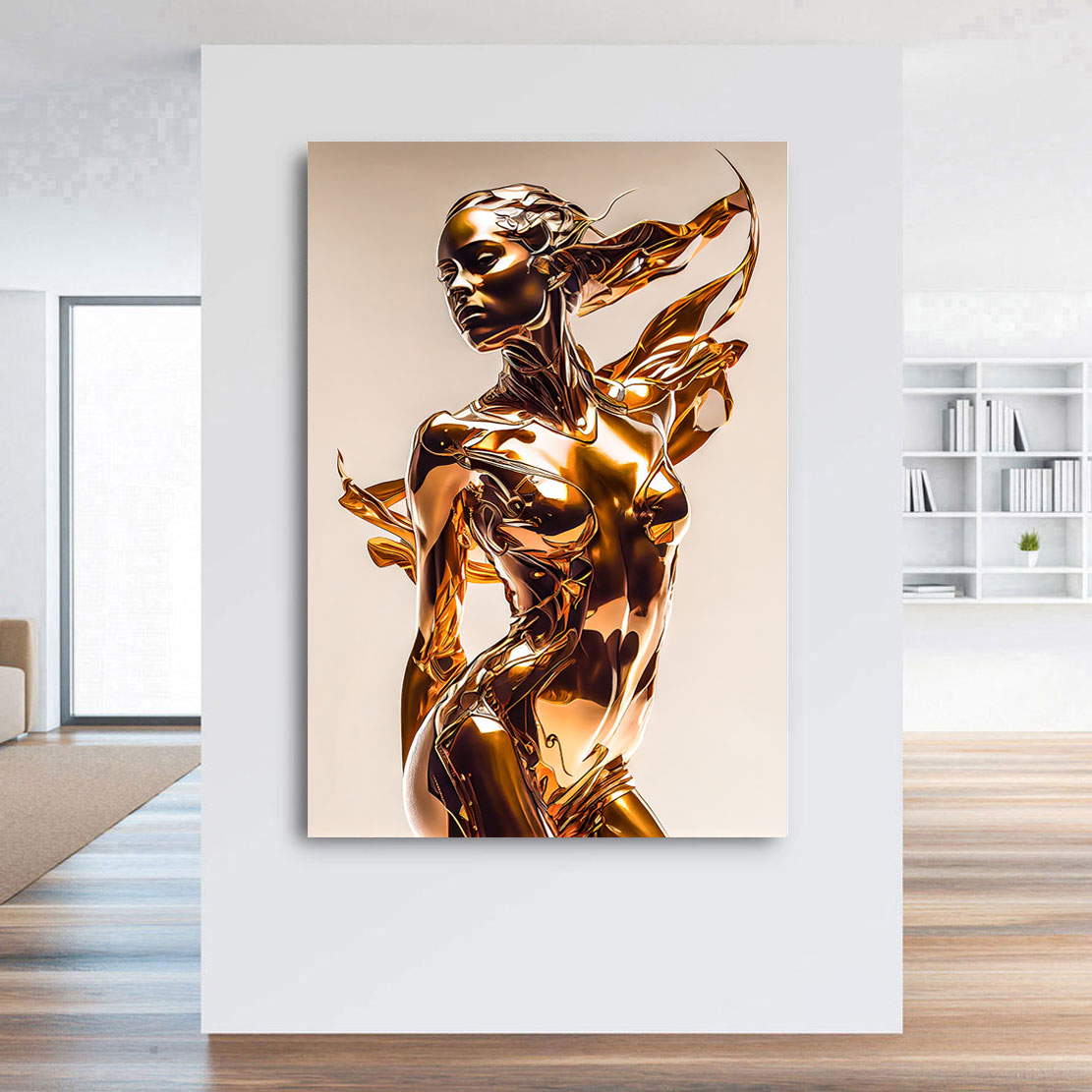Leinwandbild Woman in Gold