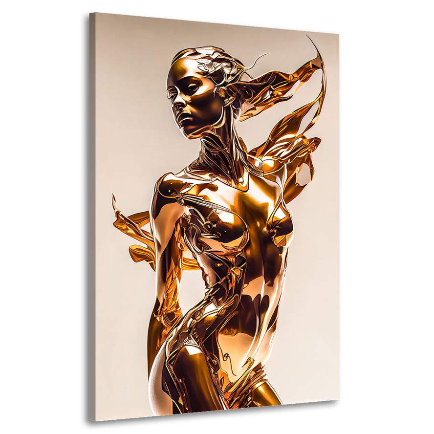 Leinwandbild Woman in Gold