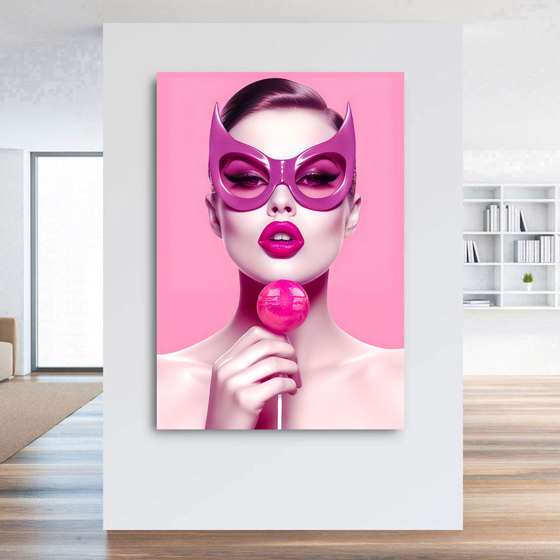 Wandbild Catwoman Lollipop