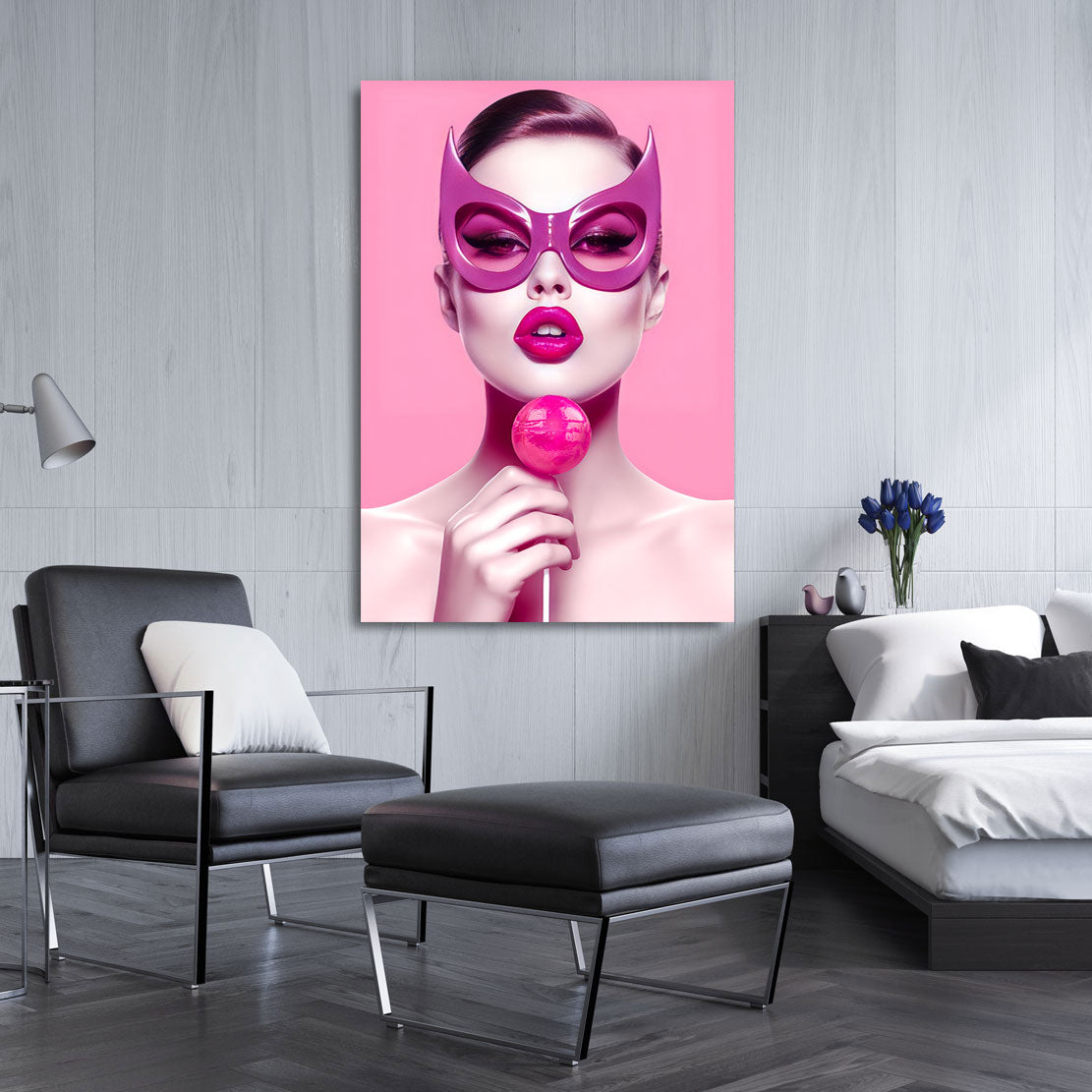 Wandbild Catwoman Lollipop