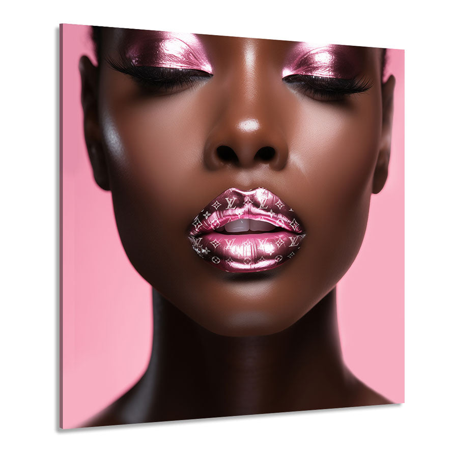 Lifestyle Wandbild Vuitton Lips