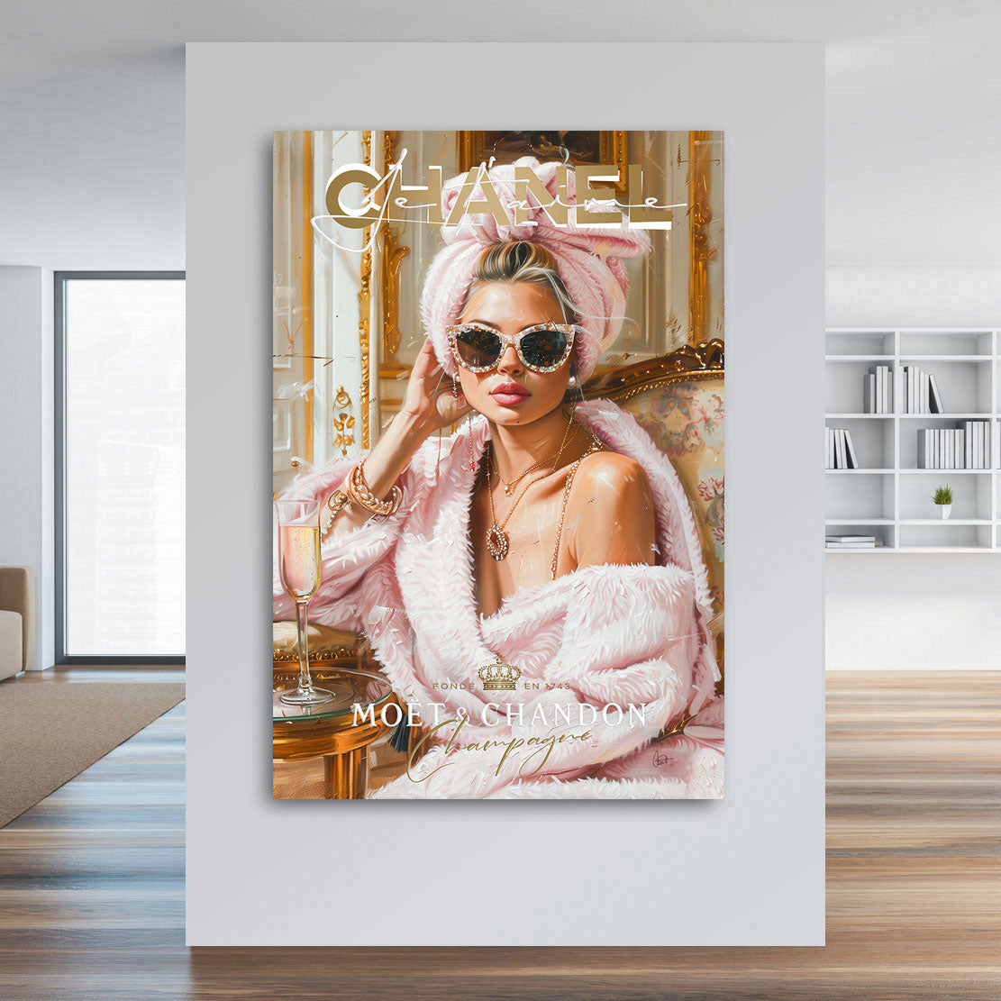 Wandbild Je Taime Chanel