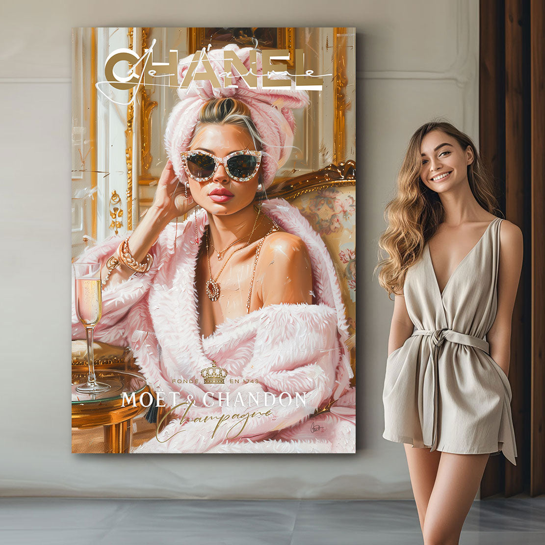 Wandbild Je Taime Chanel