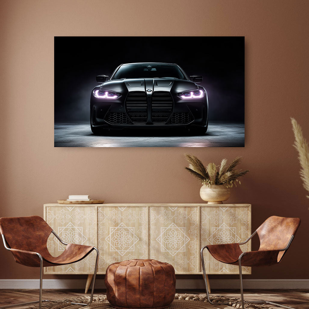 BMW M4 Night Wandbild