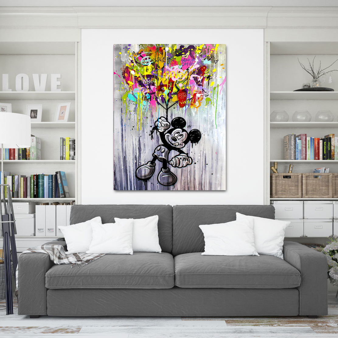 Street Wandbild Micky Maus
