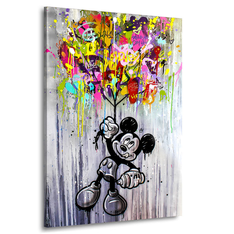 Street Wandbild Micky Maus