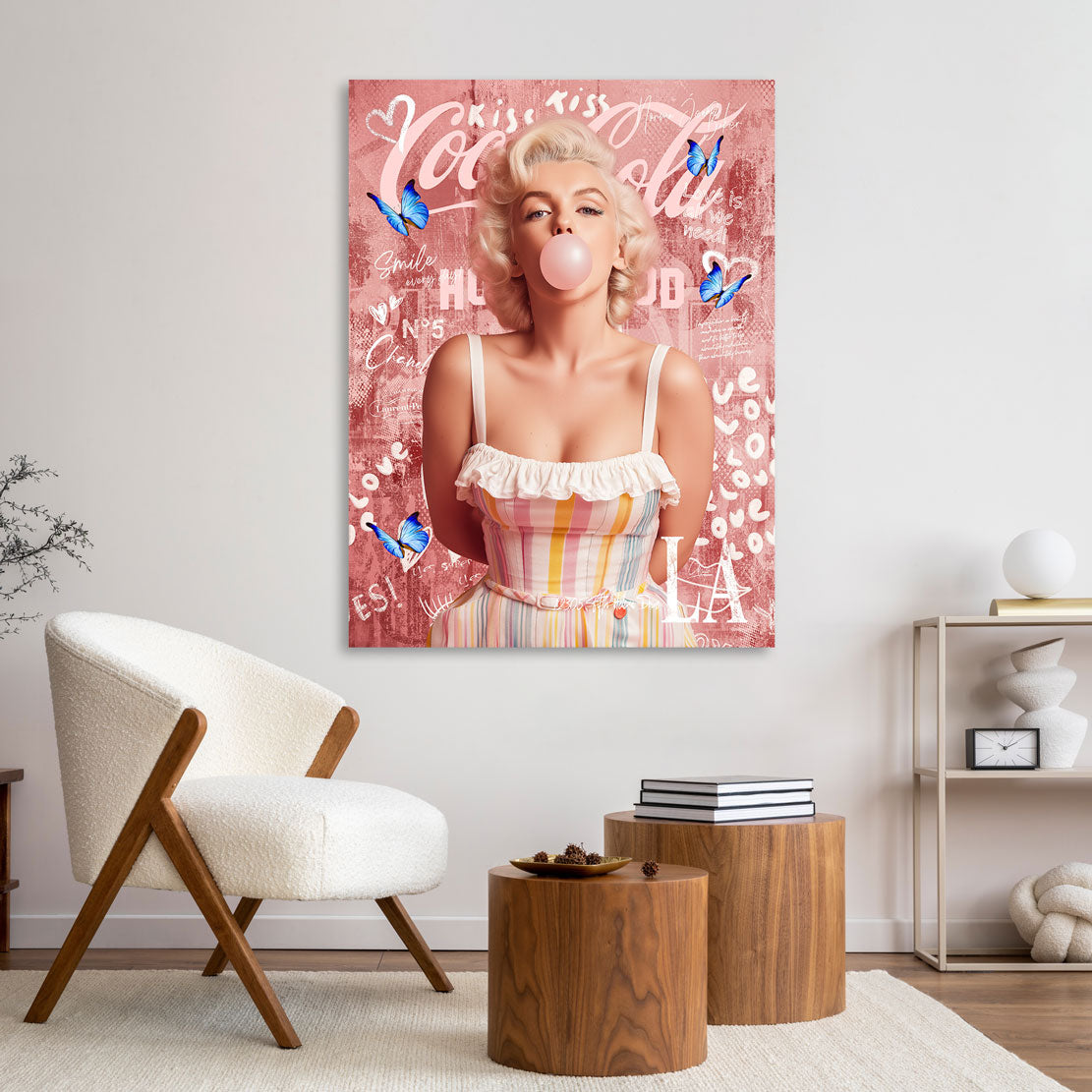 Marilyn Coke Pop Art Wandbild