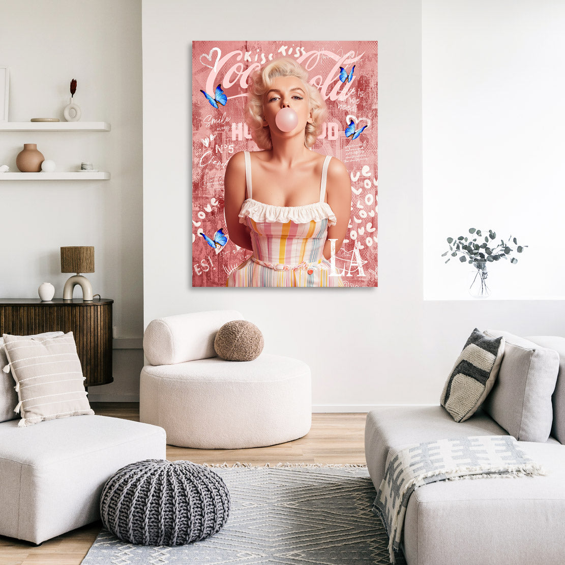 Marilyn Coke Pop Art Wandbild