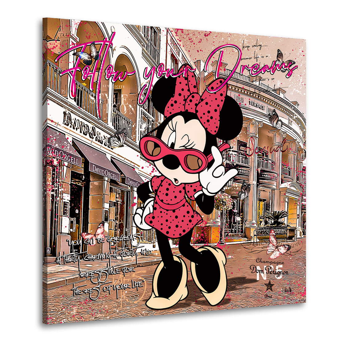 Leinwandbild Minnie Dreams Vintage Style