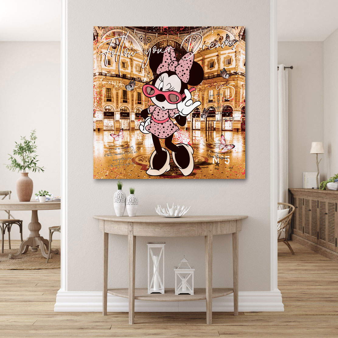 Leinwandbild Minnie Shopping Dreams Retro Style