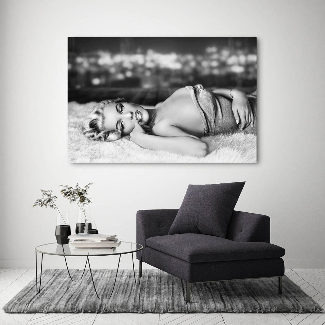 Wandbild Marilyn Monroe Black & White