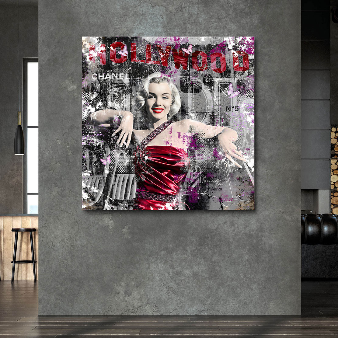 Wandbild Leinwandbild Marilyn Monroe Hollywood