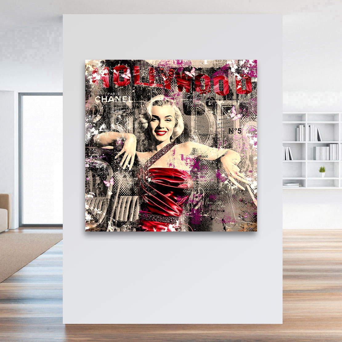 Wandbild Leinwandbild Marilyn Monroe Hollywood Retro