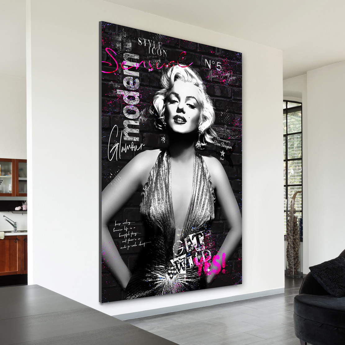 Wandbild Leinwandbild Marilyn Monroe Glamour