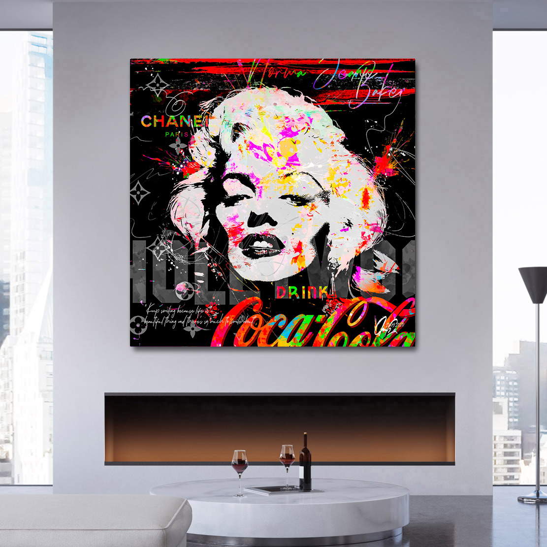 Wandbild Leinwandbild Marilyn Monroe Pop Art Style