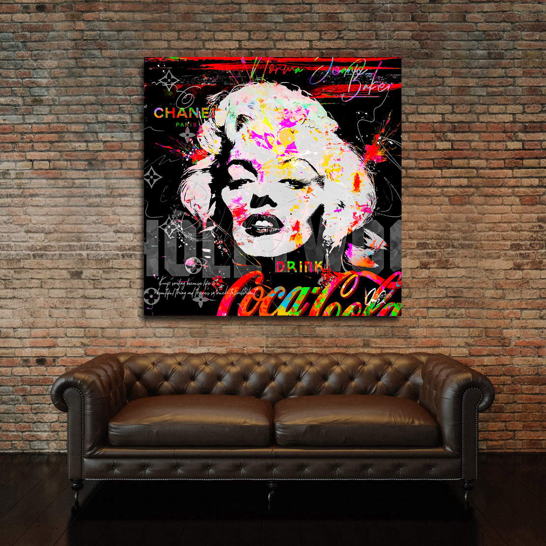 Wandbild Leinwandbild Marilyn Monroe Pop Art Style