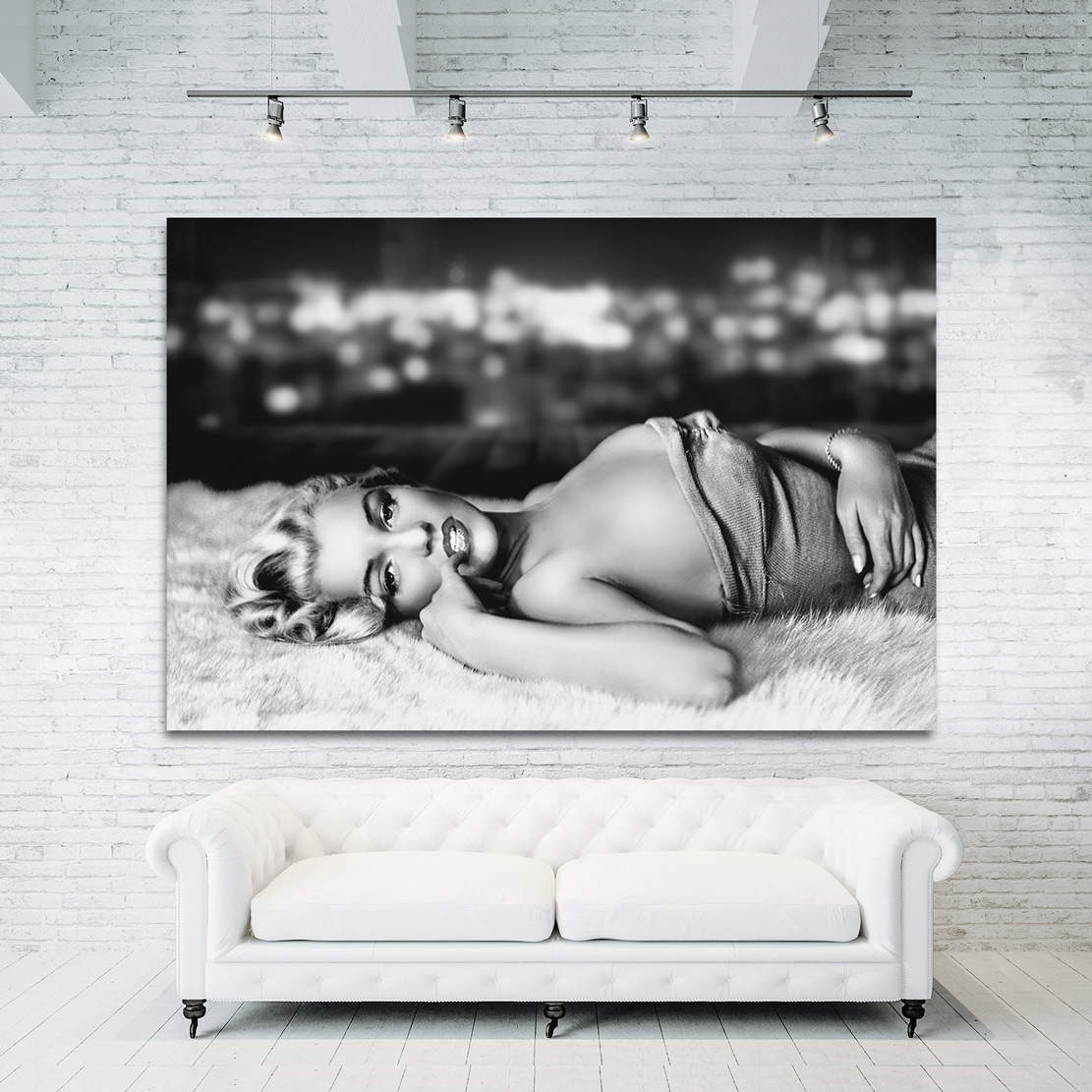 Wandbild Marilyn Monroe Black & White