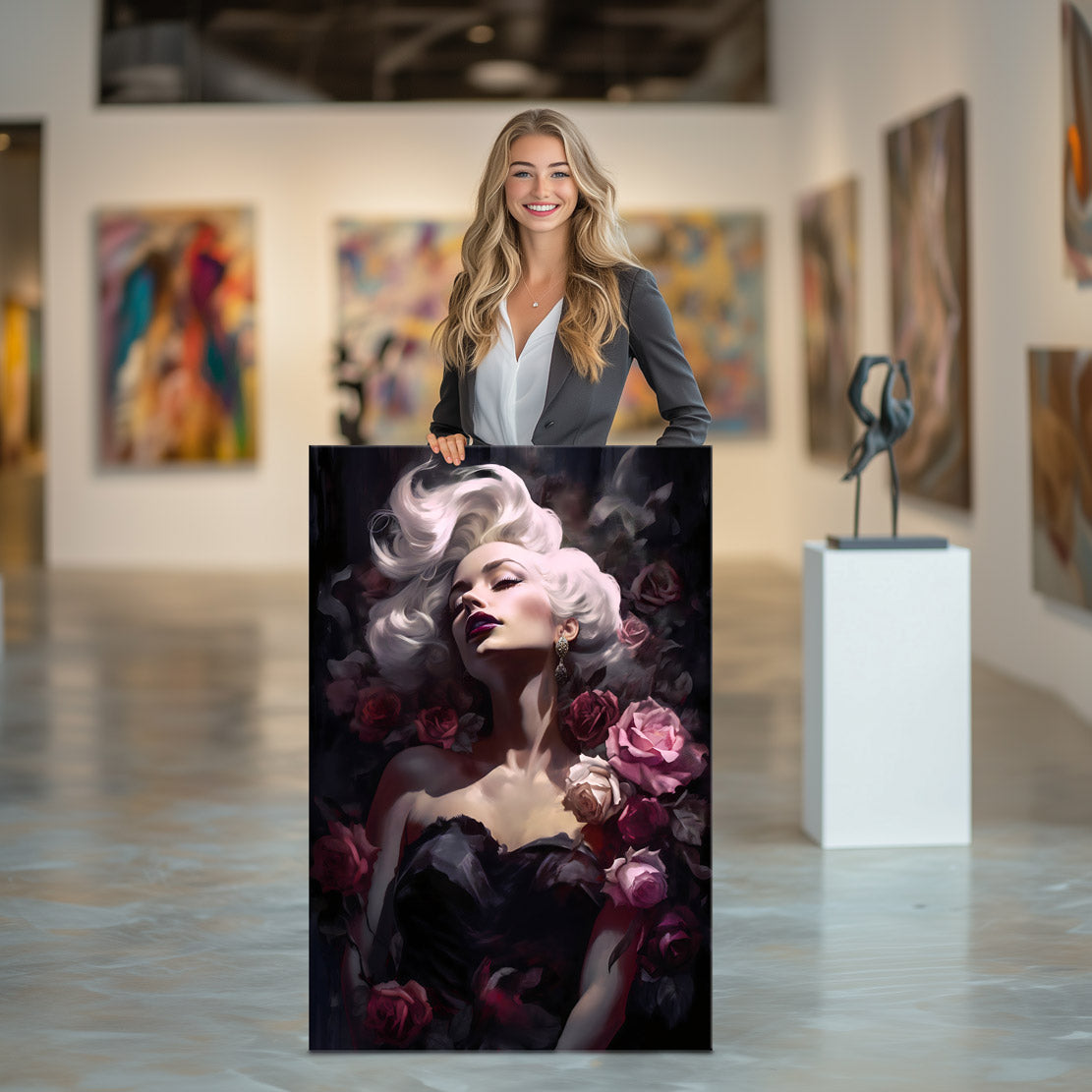 Erotisches Wandbild Marilyn Monroe Flower