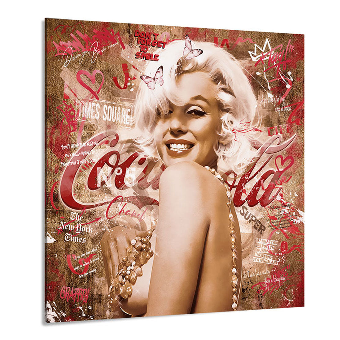 Wandbild Marilyn Monroe Graffiti Retro Pop Art