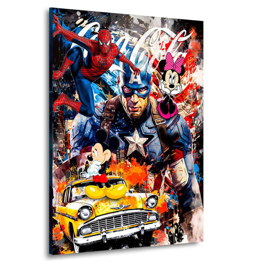Pop Art Wandbild Micky & Minnie USA