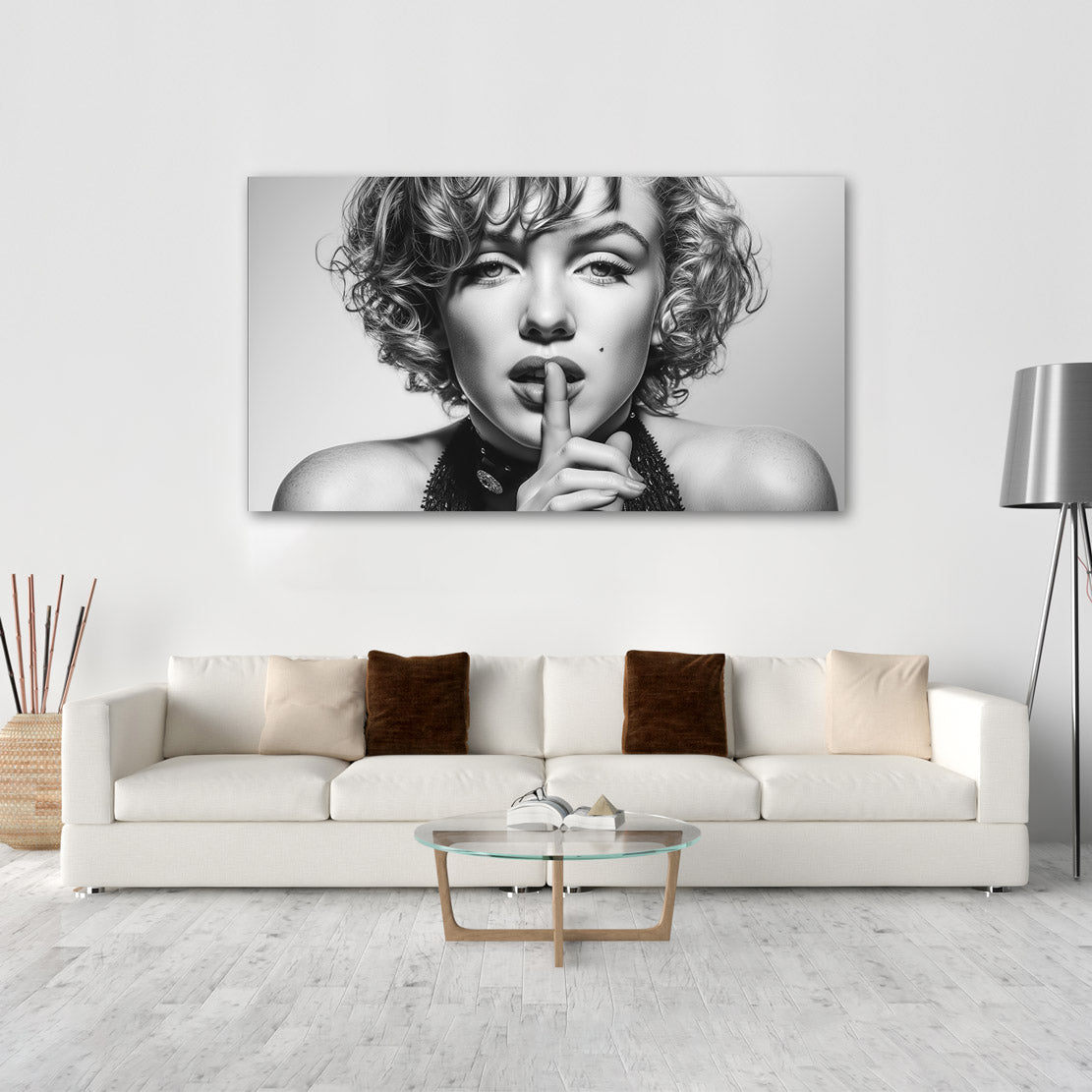 Monroe Platinum Whisper Wandbild