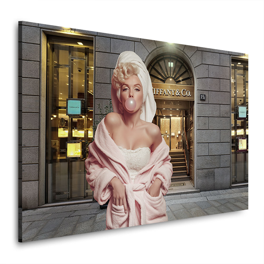 Marilyn Monroe Glam with Bubble Gum Wandbild