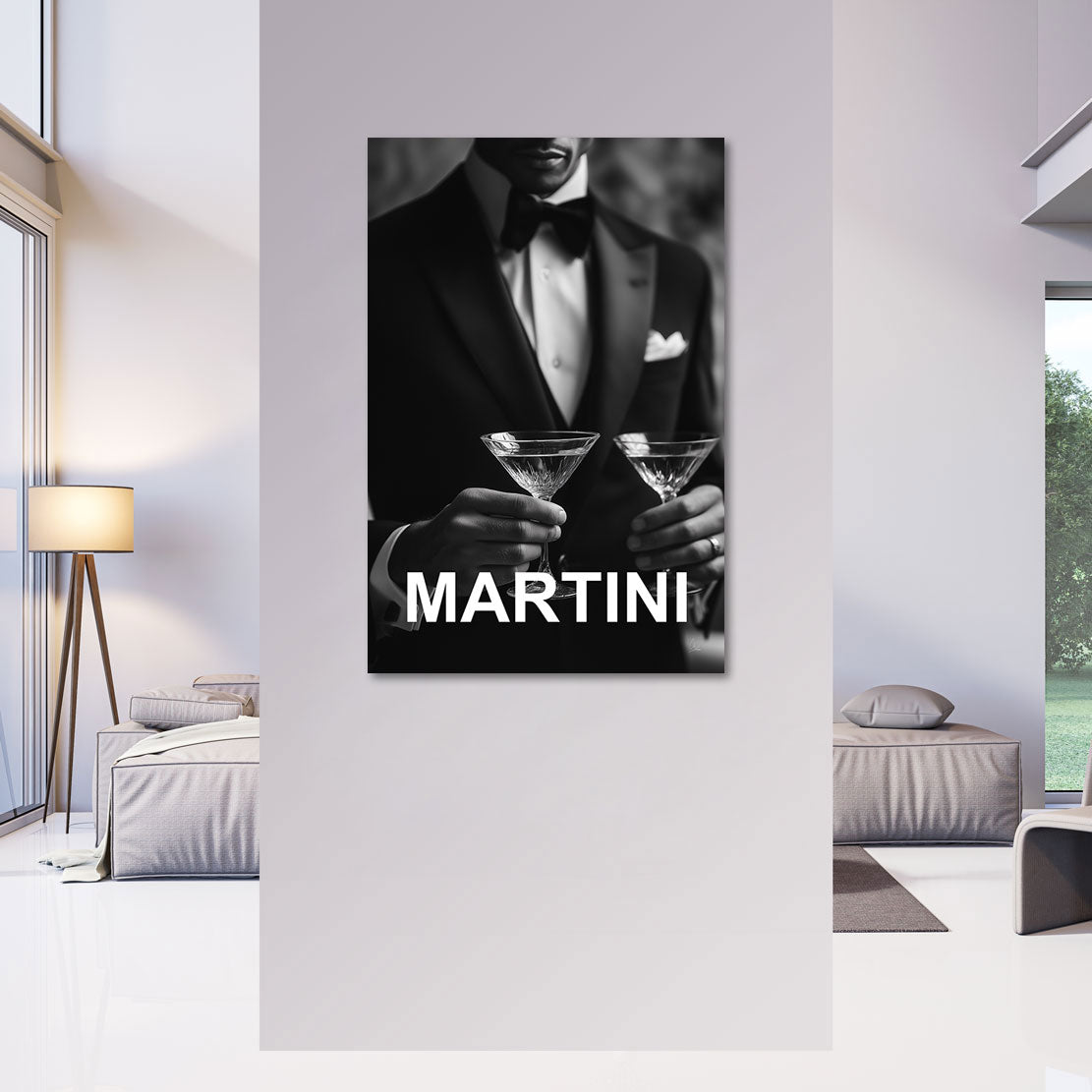 Midnight Martini Wandbild
