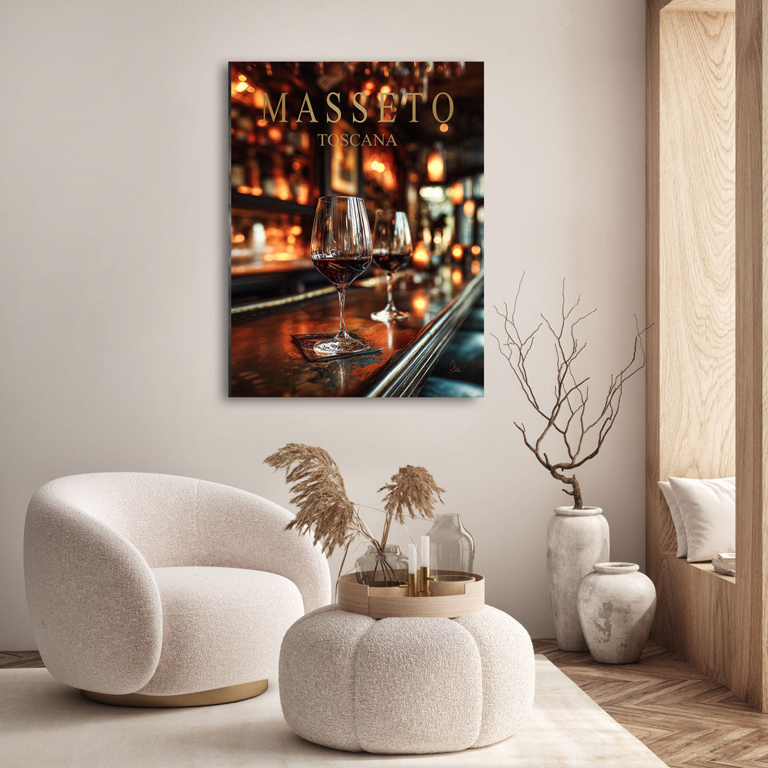 Masseto Wine Elegance Wandbild