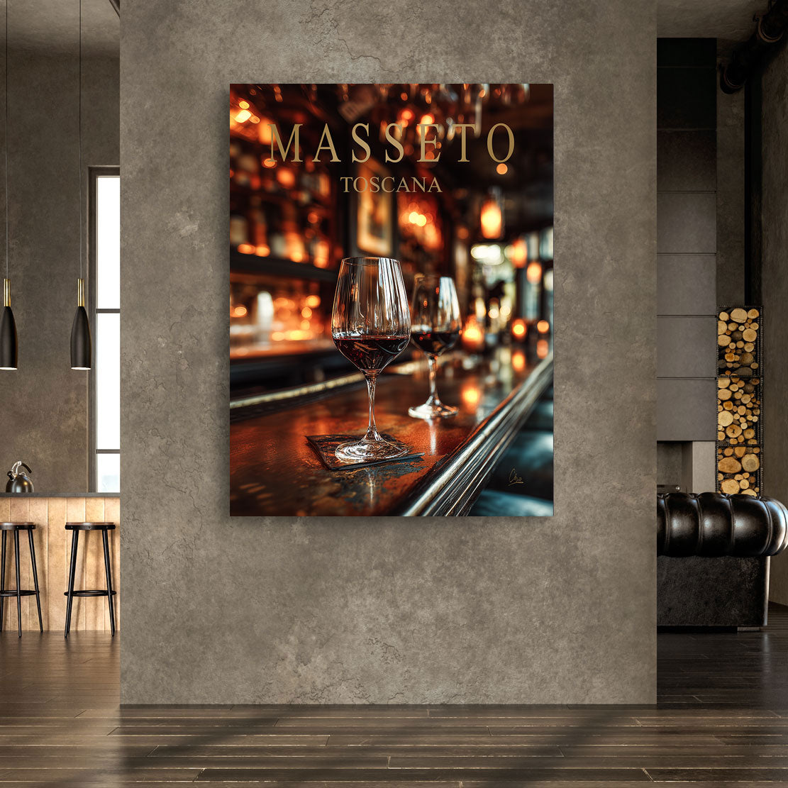 Masseto Wine Elegance Wandbild