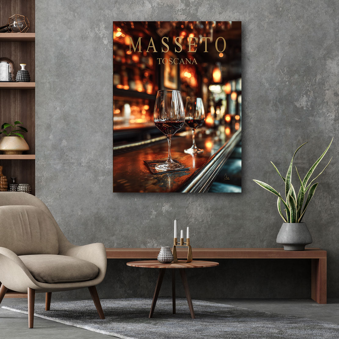 Masseto Wine Elegance Wandbild