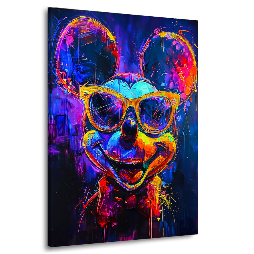 Wandbild Micky Maus Abstrakt